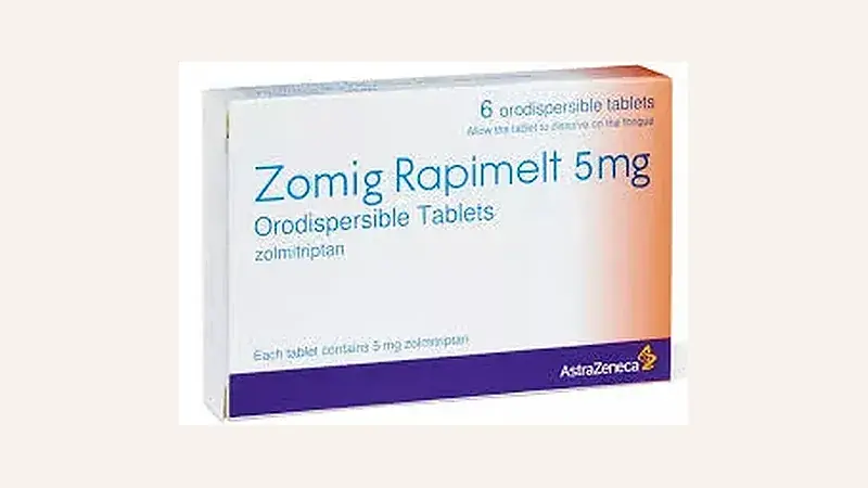 Zomig Rapimelt 5mg orodispersible tablets pack